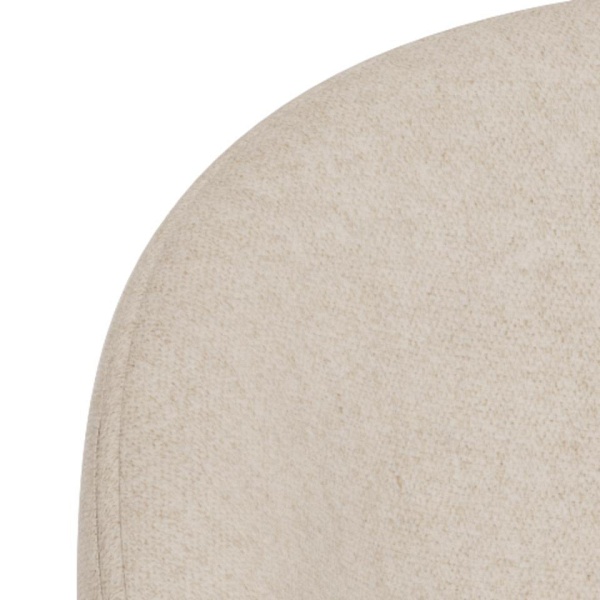 Krzesło Tenna beżowe tapicerowane obrotowe do jadalni i salonu ( Rozmiar: uniwersalny )