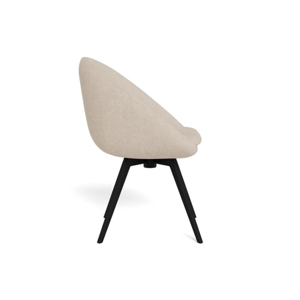 Krzesło Tenna beżowe tapicerowane obrotowe do jadalni i salonu ( Rozmiar: uniwersalny )