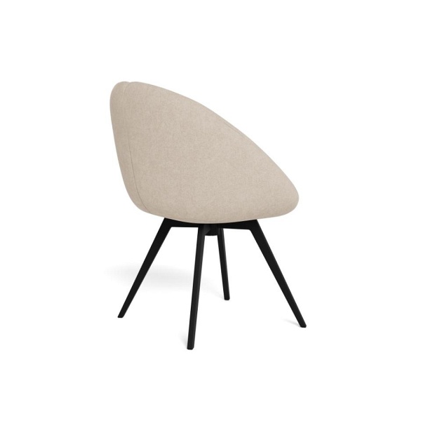 Krzesło Tenna beżowe tapicerowane obrotowe do jadalni i salonu ( Rozmiar: uniwersalny )