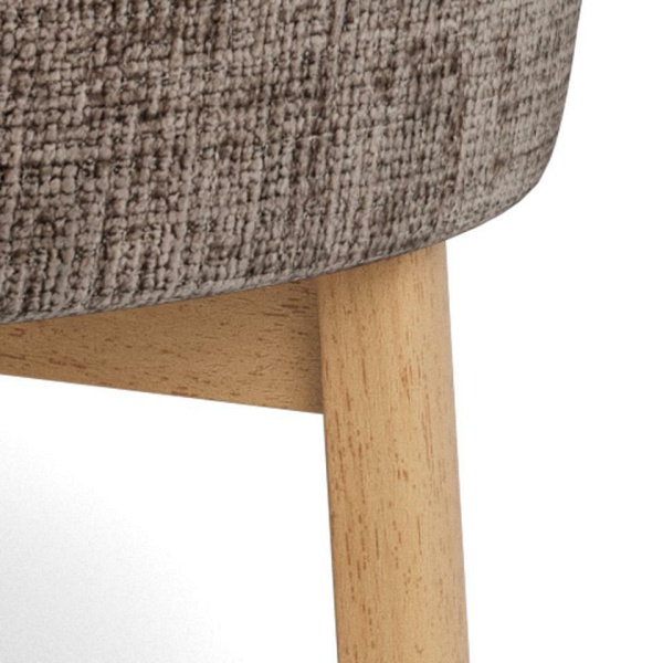 Fotel wypoczynkowy Darlene brązowy aksamitny do salonu skandynawski ( Rozmiar: uniwersalny )