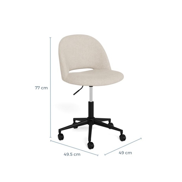 Fotel biurowy Allan beżowy obrotowy na kółkach do biurka Actona ( Rozmiar: uniwersalny )