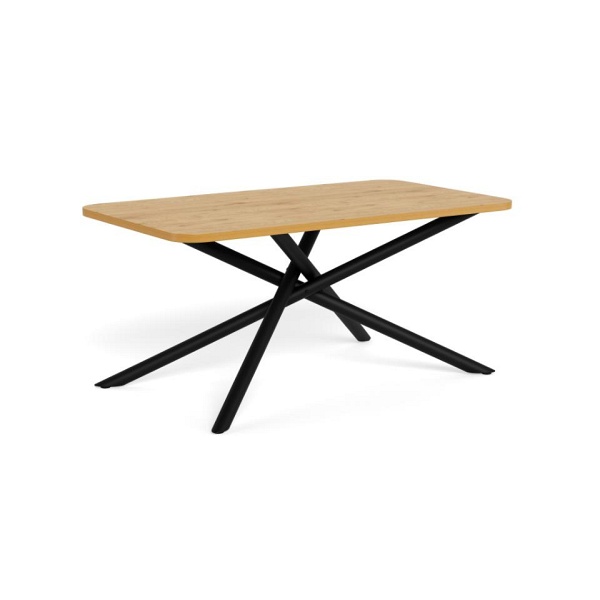 Stół Levanto 160x90 dąb do jadalni nowoczesny loftowy Actona ( Rozmiar: uniwersalny )