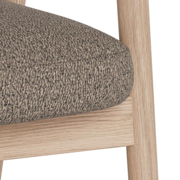 Krzesło Calvin Actona tapicerowane do jadalni skandynawskie z podłokietnikiem ( Rozmiar: uniwersalny )