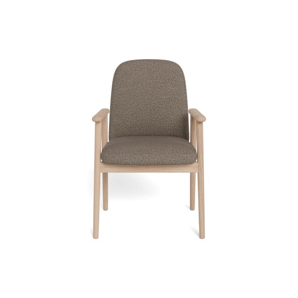 Krzesło Calvin Actona tapicerowane do jadalni skandynawskie z podłokietnikiem ( Rozmiar: uniwersalny )