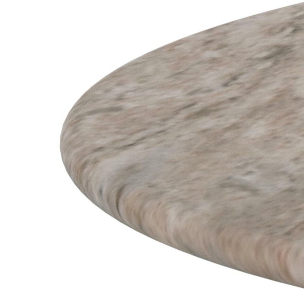 Stolik kawowy Ferrol marmurowy okrągły 80 cm szary nowoczesny do salonu ( Rozmiar: uniwersalny )