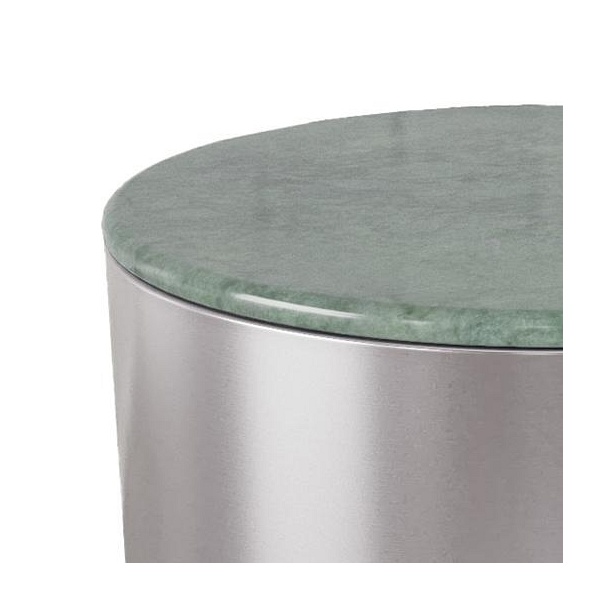 Stolik kawowy Actona Cangas okrągły 45 cm marmurowy zielony nowoczesny ( Rozmiar: uniwersalny )