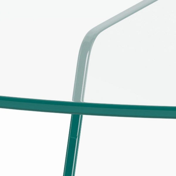 Stolik kawowy Samos 80 cm szklany okrągły nowoczesny do salonu ( Rozmiar: uniwersalny )