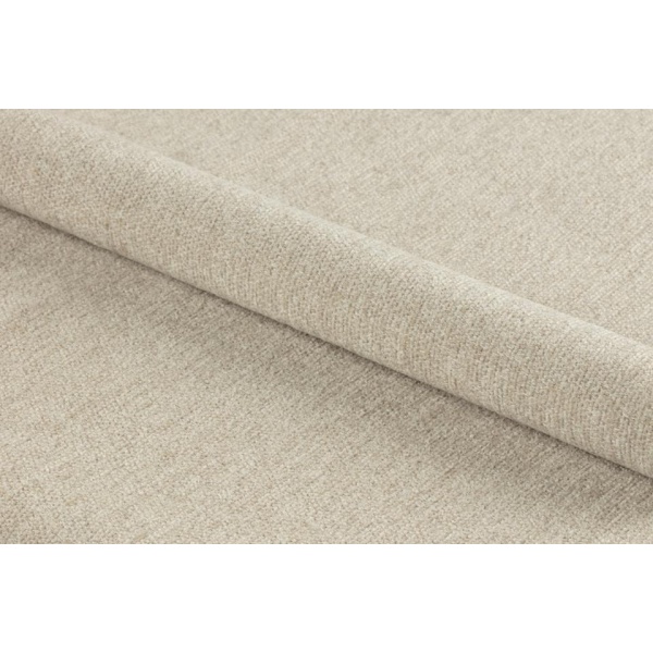 Krzesło Beth beżowe tapicerowane z podłokietnikami do jadalni salonu ( Rozmiar: uniwersalny )