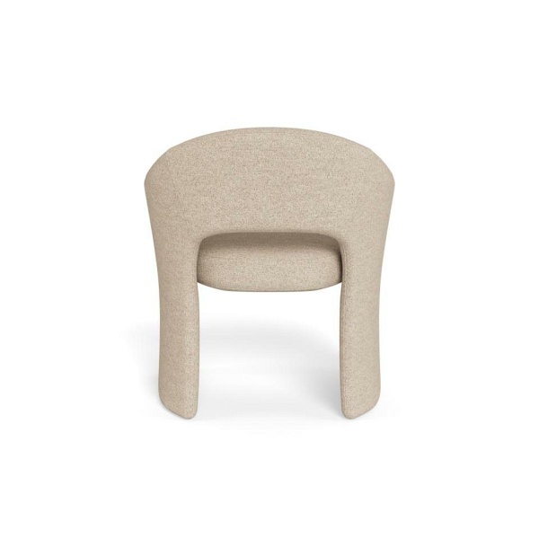 Krzesło Tori beżowe tapicerowane z podłokietnikami do jadalni Actona ( Rozmiar: uniwersalny )