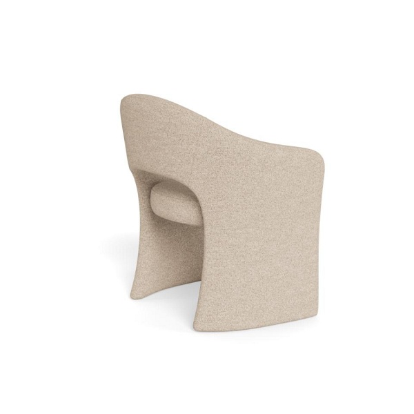 Krzesło Tori beżowe tapicerowane z podłokietnikami do jadalni Actona ( Rozmiar: uniwersalny )