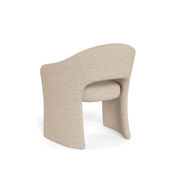 Krzesło Tori beżowe tapicerowane z podłokietnikami do jadalni Actona ( Rozmiar: uniwersalny )