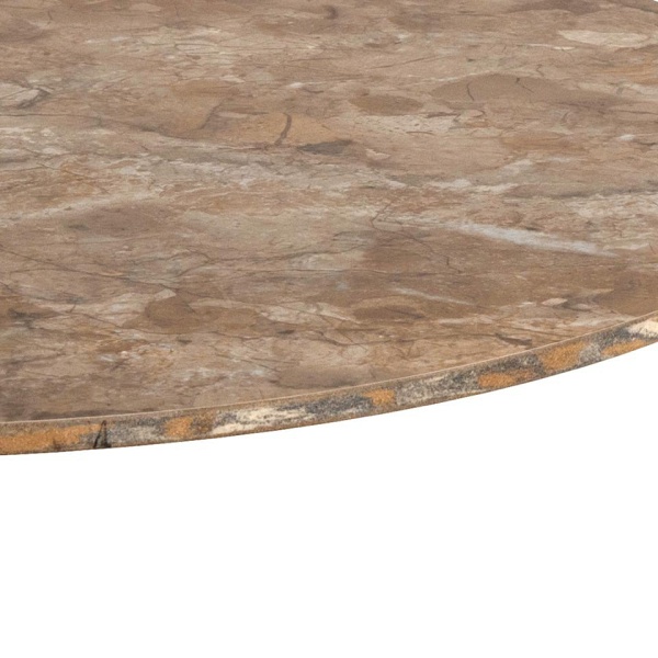 Stolik kawowy Malta okrągły 60 cm beżowy ceramiczny nowoczesny ( Rozmiar: uniwersalny )