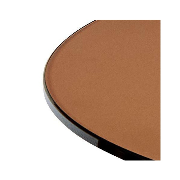 Stolik kawowy Dunsley 45 cm brązowy szklany okrągły do salonu ( Rozmiar: uniwersalny )