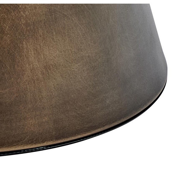 Stolik kawowy Actona Dunsley okrągły szklany brązowy 70 cm do salonu ( Rozmiar: uniwersalny )