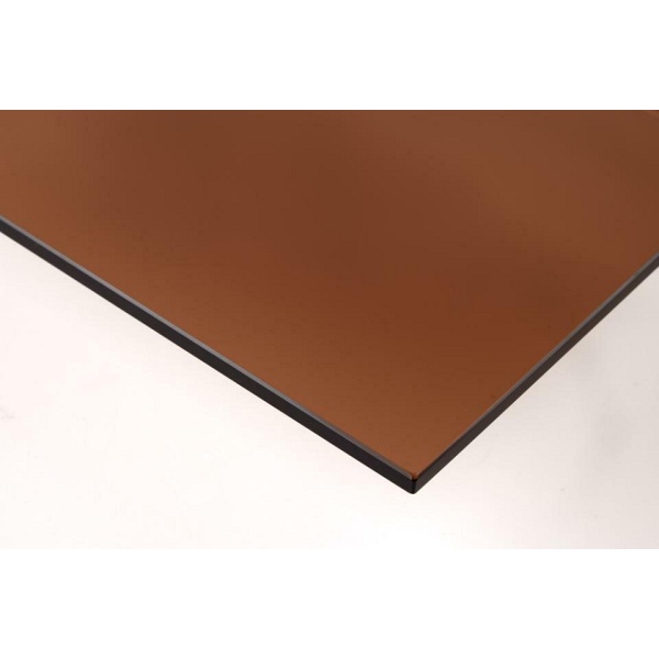 Stolik kawowy Actona Dunsley okrągły szklany brązowy 70 cm do salonu ( Rozmiar: uniwersalny )