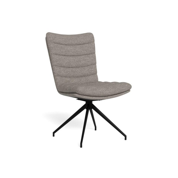 Actona Grafton krzesło tapicerowane obrotowe szare do jadalni ( Rozmiar: uniwersalny )