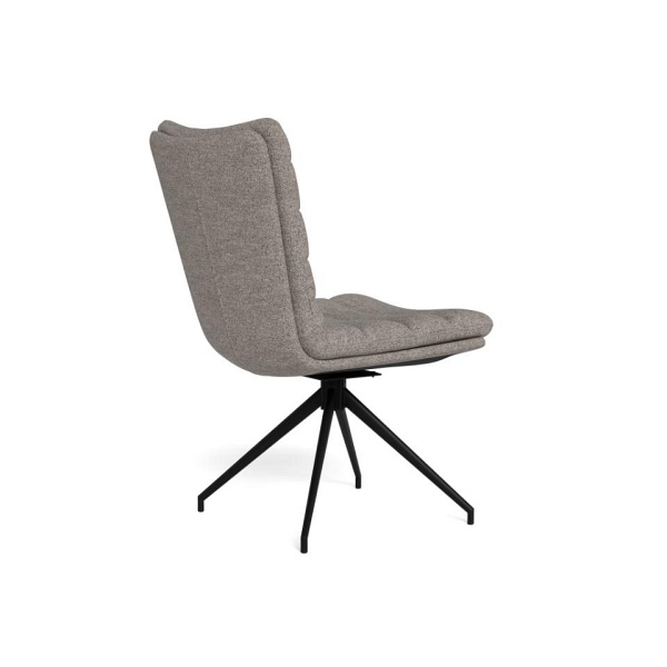 Actona Grafton krzesło tapicerowane obrotowe szare do jadalni ( Rozmiar: uniwersalny )