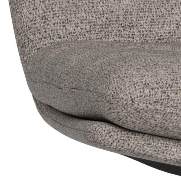 Actona Grafton krzesło tapicerowane obrotowe szare do jadalni ( Rozmiar: uniwersalny )