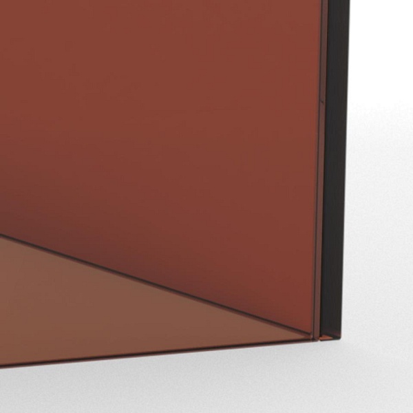 Actona Dice zestaw 2 stolików kawowych szklanych brązowych nowoczesnych ( Rozmiar: uniwersalny )