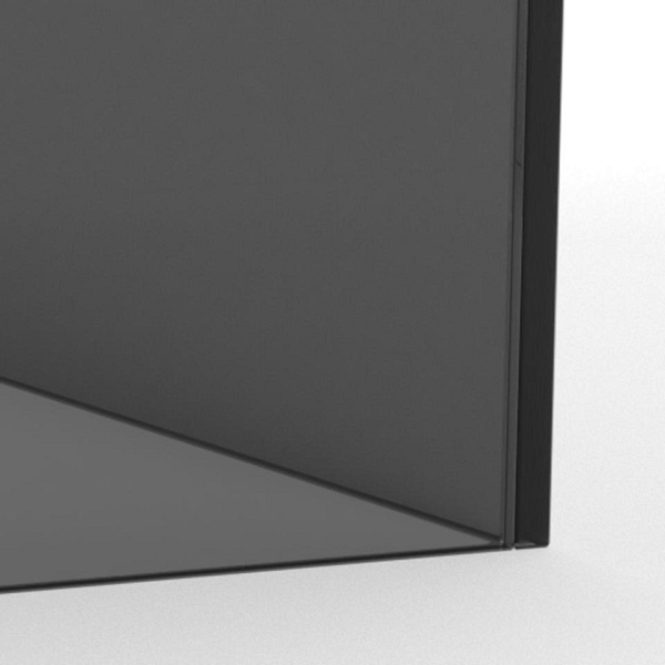 Actona Dice zestaw 2 stolików kawowych szklanych loft czarny 50x50 ( Rozmiar: uniwersalny )