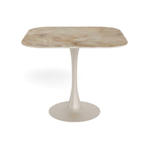 Stół Malta Actona kwadratowy do jadalni nowoczesny ceramika brązowa 90x90 ( Rozmiar: uniwersalny )