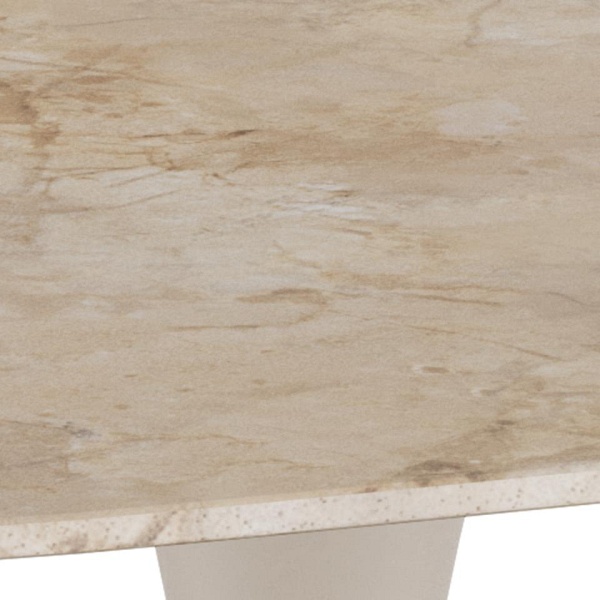 Stół Malta Actona kwadratowy do jadalni nowoczesny ceramika brązowa 90x90 ( Rozmiar: uniwersalny )