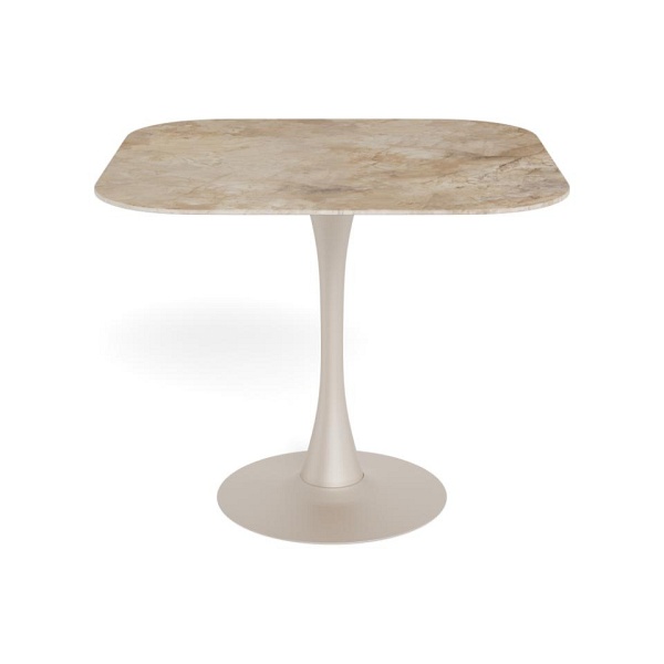 Stół Malta Actona kwadratowy do jadalni nowoczesny ceramika brązowa 90x90 ( Rozmiar: uniwersalny )