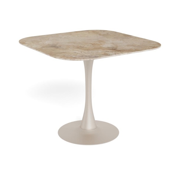 Stół Malta Actona kwadratowy do jadalni nowoczesny ceramika brązowa 90x90 ( Rozmiar: uniwersalny )