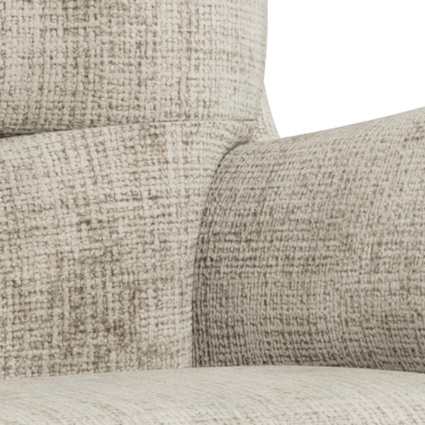 Fotel kubełkowy Suton rozkładany z podnóżkiem beżowy aksamit do salonu ( Rozmiar: uniwersalny )