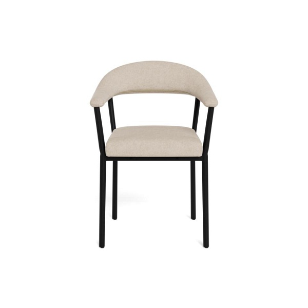 Krzesło tapicerowane Vivi Actona do jadalni z podłokietnikami beżowe ( Rozmiar: uniwersalny )