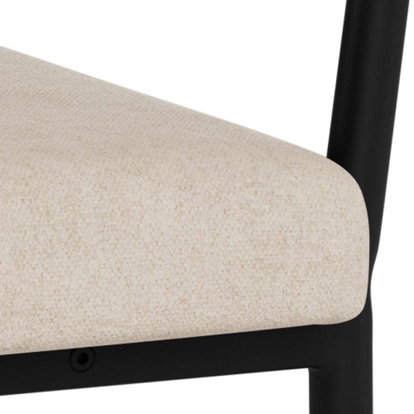 Krzesło tapicerowane Vivi Actona do jadalni z podłokietnikami beżowe ( Rozmiar: uniwersalny )