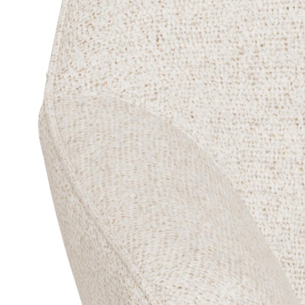 Fotel kubełkowy Claremore bouclé beżowy obrotowy nowoczesny do salonu ( Rozmiar: uniwersalny )