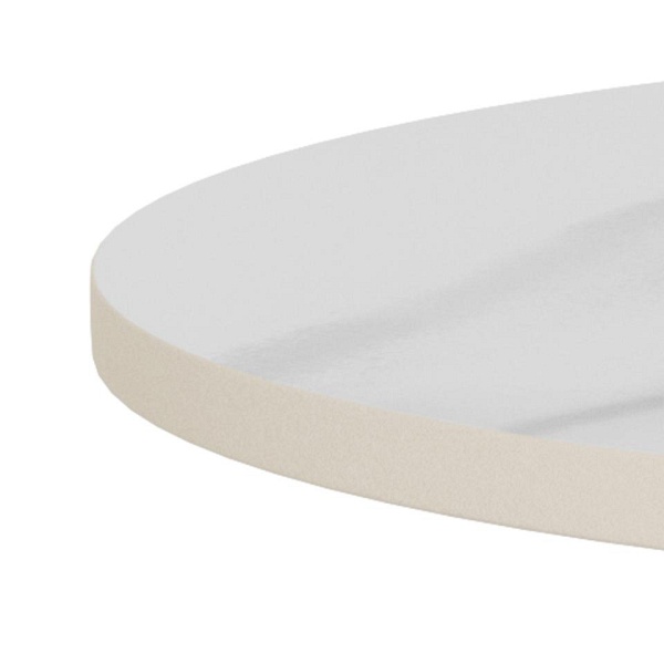 Stolik kawowy Santorini 45 cm biały okrągły nowoczesny do salonu ( Rozmiar: uniwersalny )