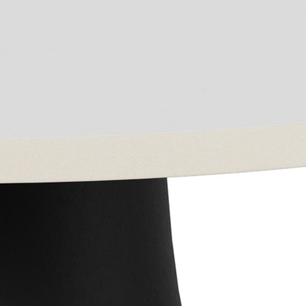 Stolik kawowy Santorini 45 cm biały okrągły nowoczesny do salonu ( Rozmiar: uniwersalny )