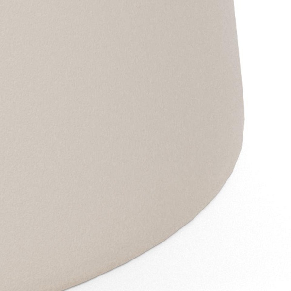 Stolik kawowy Santorini 70 okrągły beżowy ceramiczny do salonu ( Rozmiar: uniwersalny )