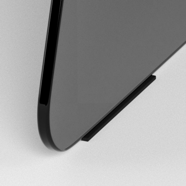 Stolik kawowy Samos 80 cm okrągły szklany dymiony czarny nowoczesny ( Rozmiar: uniwersalny )