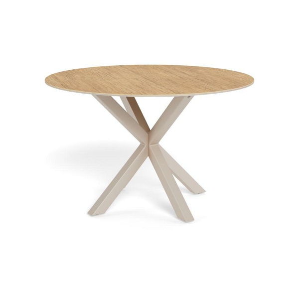 Stół okrągły Heaven 119 cm do jadalni ceramika dąb kaszmir nowoczesny ( Rozmiar: uniwersalny )