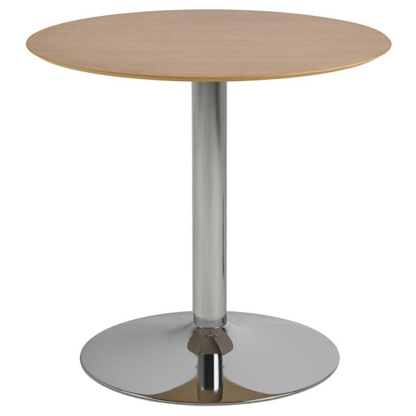 Stół okrągły Ibiza 80 cm dąb do jadalni i kuchni nowoczesny ( Rozmiar: uniwersalny )