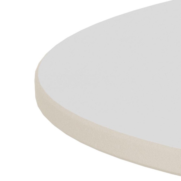 Stolik kawowy Santorini 70 cm okrągły biały ceramiczny do salonu ( Rozmiar: uniwersalny )