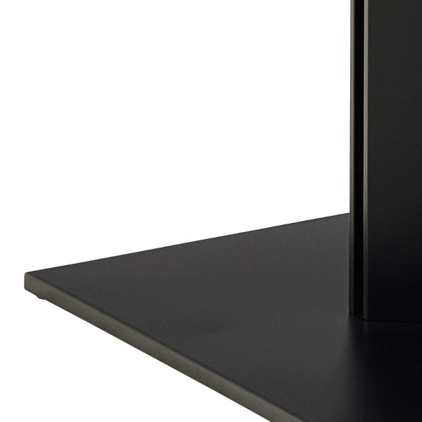 Stół do jadalni Marbella 200x100 czarny nowoczesny na jednej nodze ( Rozmiar: uniwersalny )