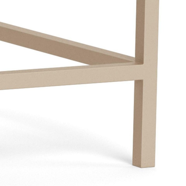 Seaford zestaw 2 stolików kawowych kwadratowych loft beżowy do salonu ( Rozmiar: uniwersalny )