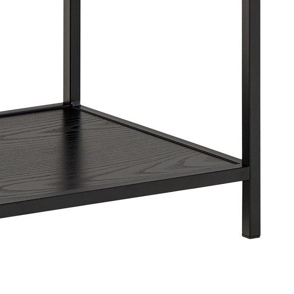 Regał metalowy loftowy Seaford V Actona na książki 114 cm czarny ( Rozmiar: uniwersalny )