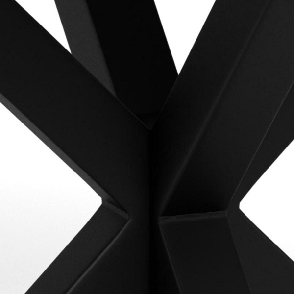 Stół okrągły Heaven 119 cm do jadalni nowoczesny dąb dziki/czarny ( Rozmiar: uniwersalny )