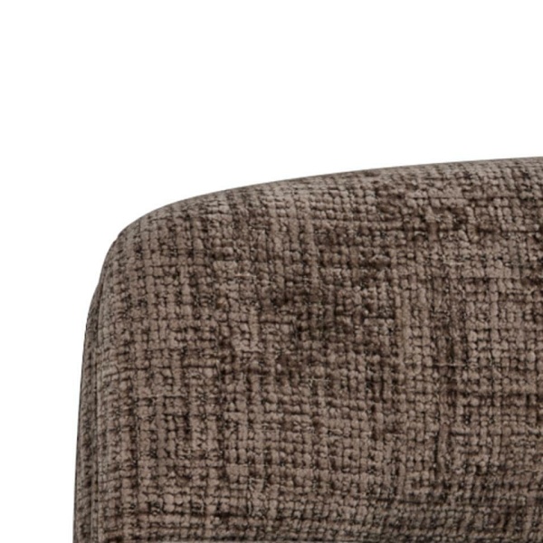 Actona Edgar krzesło obrotowe do jadalni tapicerowane brązowe loft ( Rozmiar: uniwersalny )