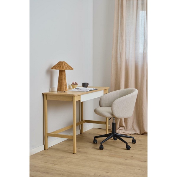 Biurko Alpena dąb skandynawskie nowoczesne z szufladą 110 cm ( Rozmiar: uniwersalny )