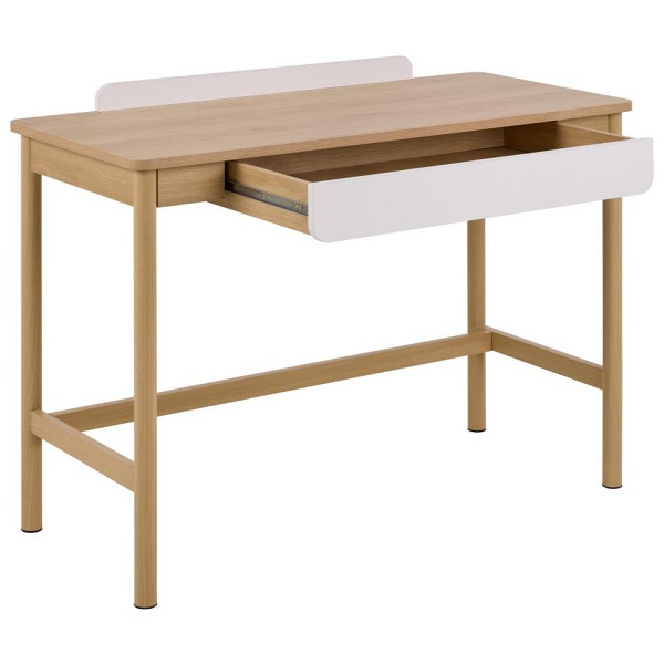 Biurko Alpena dąb skandynawskie nowoczesne z szufladą 110 cm ( Rozmiar: uniwersalny )