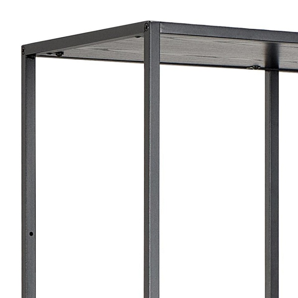 Regał na książki Seaford II loftowy z 2 szufladami czarny jesion ( Rozmiar: uniwersalny )