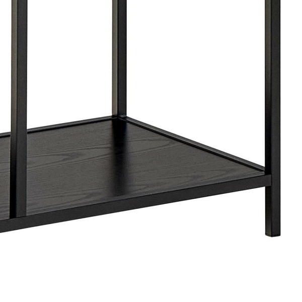 Regał na książki Seaford II loftowy z 2 szufladami czarny jesion ( Rozmiar: uniwersalny )
