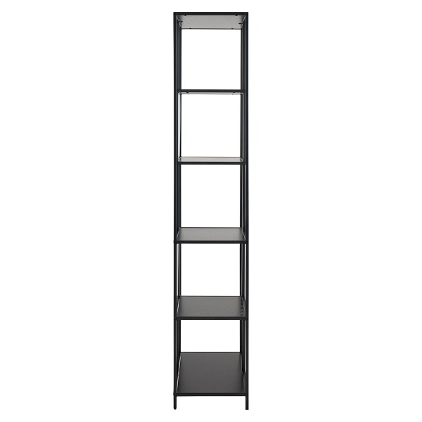 Regał metalowy Seaford II loftowy czarny na książki 77 cm Actona ( Rozmiar: uniwersalny )