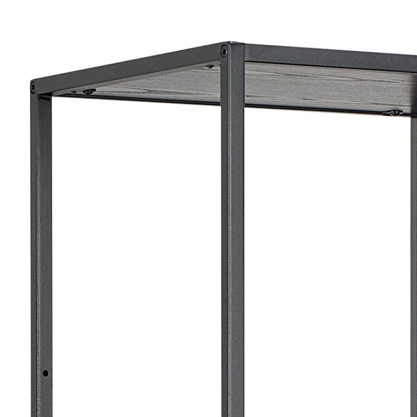 Regał metalowy Seaford II loftowy czarny na książki 77 cm Actona ( Rozmiar: uniwersalny )